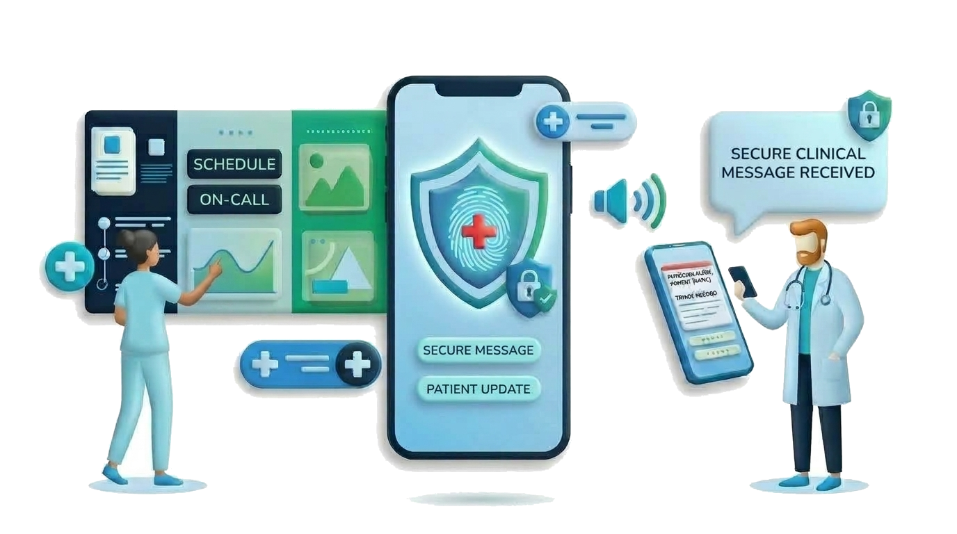 eMediCall clinical communications platform ecosystem